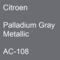 Preview: Citroen, Palladium Gray Metallic, AC-108.